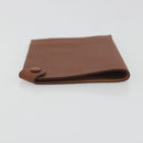 HERMES Tarmac Passport Case Leather Brown Auth 196663V-6