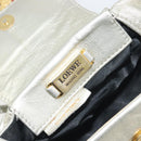 LOEWE Shoulder Bag Leather Champagne Gold Auth 196664A-11