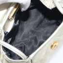 LOEWE Shoulder Bag Leather Champagne Gold Auth 196664A-12