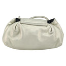 LOEWE Shoulder Bag Leather Champagne Gold Auth 196664A-2