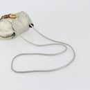 LOEWE Shoulder Bag Leather Champagne Gold Auth 196664A-7