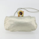 LOEWE Shoulder Bag Leather Champagne Gold Auth 196664A-5