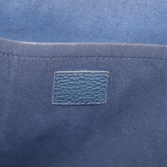 LOUIS VUITTON Pochette Jules GM Bag Taurillon Leather Navy M68235 Auth 196665A