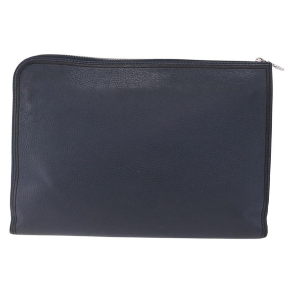 LOUIS VUITTON Pochette Jules GM Bag Taurillon Leather Navy M68235 Auth 196665A