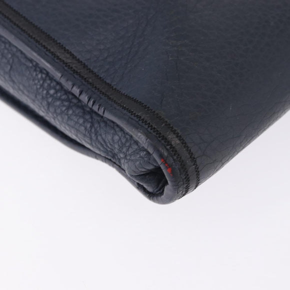 LOUIS VUITTON Pochette Jules GM Bag Taurillon Leather Navy M68235 Auth 196665A