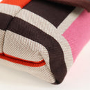 HERMES Animo Block Bag Shoulder Bag Canvas Multicolor Silver Auth 196668M-12