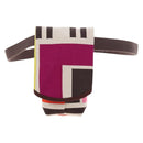 HERMES Animo Block Bag Shoulder Bag Canvas Multicolor Silver Auth 196668M-2