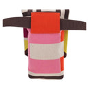 HERMES Animo Block Bag Shoulder Bag Canvas Multicolor Silver Auth 196668M-3