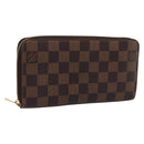 LOUIS VUITTON Damier Ebene Zippy Wallet Long Wallet N41661 LV Auth 196670-1