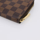 LOUIS VUITTON Damier Ebene Zippy Wallet Long Wallet N41661 LV Auth 196670-15