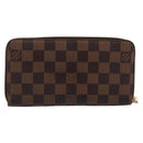 LOUIS VUITTON Damier Ebene Zippy Wallet Long Wallet N41661 LV Auth 196670-2