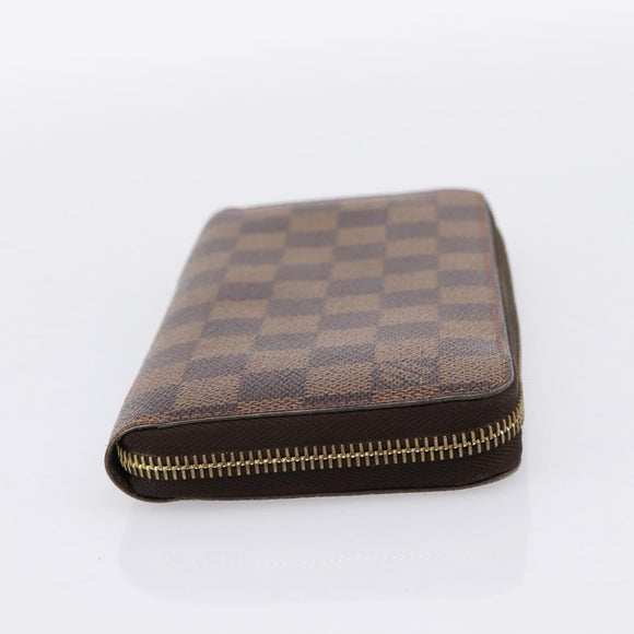 LOUIS VUITTON Damier Ebene Zippy Wallet Long Wallet N41661 LV Auth 196670