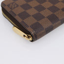 LOUIS VUITTON Damier Ebene Zippy Wallet Long Wallet N41661 LV Auth 196670-14