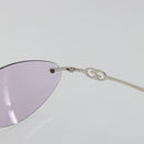 GUCCI Sunglasses Metal Purple Silver Auth 196672M-14