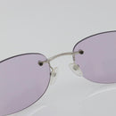GUCCI Sunglasses Metal Purple Silver Auth 196672M-15