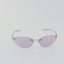 GUCCI Sunglasses Metal Purple Silver Auth 196672M-13