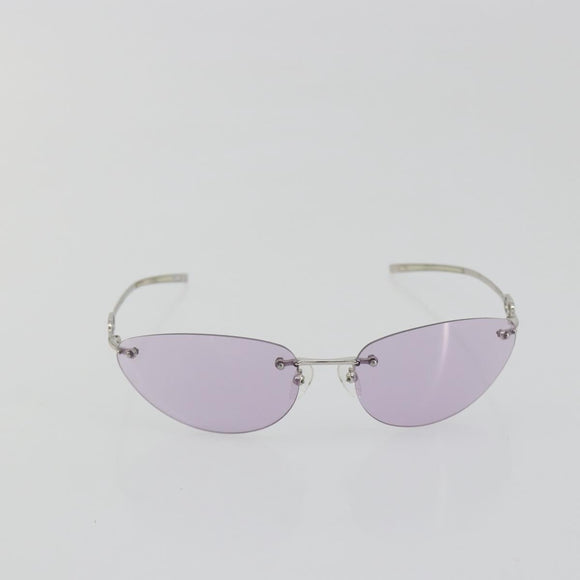 GUCCI Sunglasses Metal Purple Silver Auth 196672M