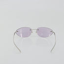 GUCCI Sunglasses Metal Purple Silver Auth 196672M-2