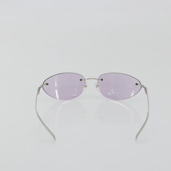 GUCCI Sunglasses Metal Purple Silver Auth 196672M