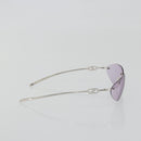 GUCCI Sunglasses Metal Purple Silver Auth 196672M-4