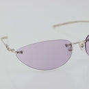 GUCCI Sunglasses Metal Purple Silver Auth 196672M-5