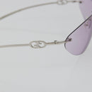 GUCCI Sunglasses Metal Purple Silver Auth 196672M-7
