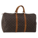 LOUIS VUITTON Monogram Keepall 50 Boston Bag M41426 LV Auth 196675-1