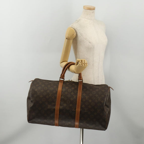 LOUIS VUITTON Monogram Keepall 50 Boston Bag M41426 LV Auth 196675
