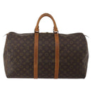 LOUIS VUITTON Monogram Keepall 50 Boston Bag M41426 LV Auth 196675-2