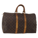 LOUIS VUITTON Monogram Keepall 45 Boston Bag M41428 LV Auth 196676-1