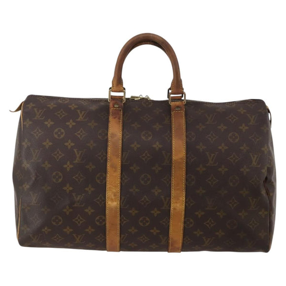 LOUIS VUITTON Monogram Keepall 45 Boston Bag M41428 LV Auth 196676