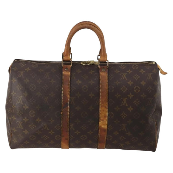 LOUIS VUITTON Monogram Keepall 45 Boston Bag M41428 LV Auth 196676