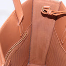 LOEWE Standard A4 Hand Bag Leather 2way Brown Gold Auth 196677A-20