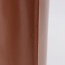 LOEWE Standard A4 Hand Bag Leather 2way Brown Gold Auth 196677A-4