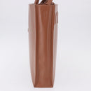 LOEWE Standard A4 Hand Bag Leather 2way Brown Gold Auth 196677A-5