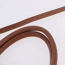 LOEWE Standard A4 Hand Bag Leather 2way Brown Gold Auth 196677A-14