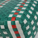MARNI Basket Bag Vinyl Green Silver Auth 196678A-12