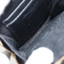 Christian Dior Cannage Phone Holder Leather Black Gold Auth 196679V-10