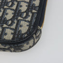 Christian Dior Trotter Canvas Oblique Phone Holder Navy Gold Auth 196681M-18