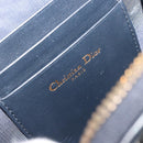 Christian Dior Trotter Canvas Oblique Phone Holder Navy Gold Auth 196681M-22