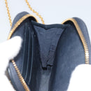 Christian Dior Trotter Canvas Oblique Phone Holder Navy Gold Auth 196681M-23