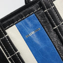 BALENCIAGA Bazaar Shopper XXS Bag Leather 2way Black Silver 513988 Auth 196682A-18