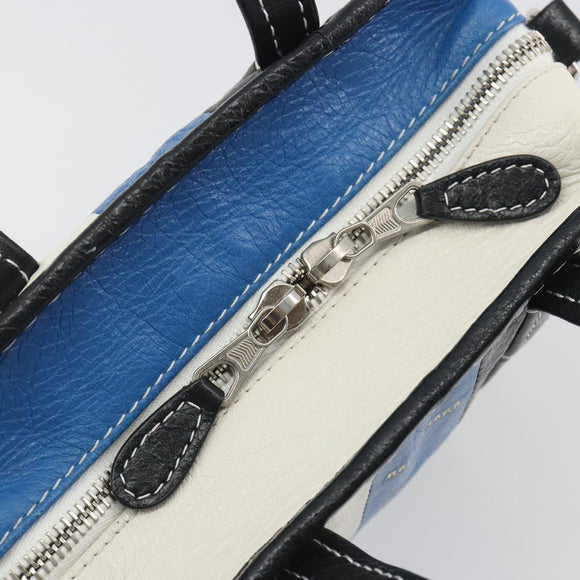 BALENCIAGA Bazaar Shopper XXS Bag Leather 2way Black Silver 513988 Auth 196682A