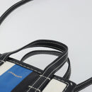 BALENCIAGA Bazaar Shopper XXS Bag Leather 2way Black Silver 513988 Auth 196682A-8
