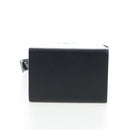 FENDI Box Shoulder Bag Leather Black Silver Auth 196687M-5