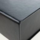 FENDI Box Shoulder Bag Leather Black Silver Auth 196687M-18