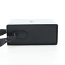 FENDI Box Shoulder Bag Leather Black Silver Auth 196687M-3
