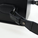 FENDI Box Shoulder Bag Leather Black Silver Auth 196687M-8