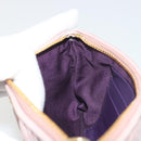 Miu Miu Pouch Leather Pink Gold Auth 196689A-19