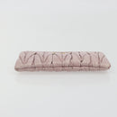 Miu Miu Pouch Leather Pink Gold Auth 196689A-6